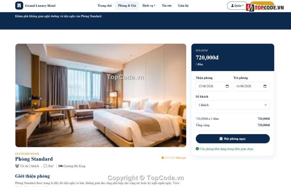 đặt phòng khách sạn,web quản lý,quản lý đặt phòng khách sạn